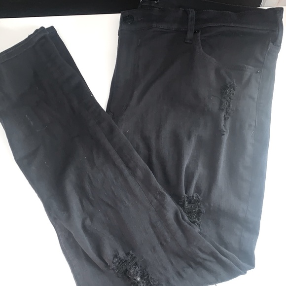 Express Denim - Express black ripped jean legging